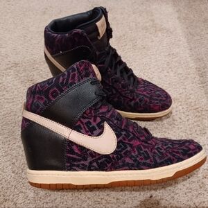 Nike Dunk Sky Hi Premium 'Purple Tribal' 585560-001 Womens Size 10